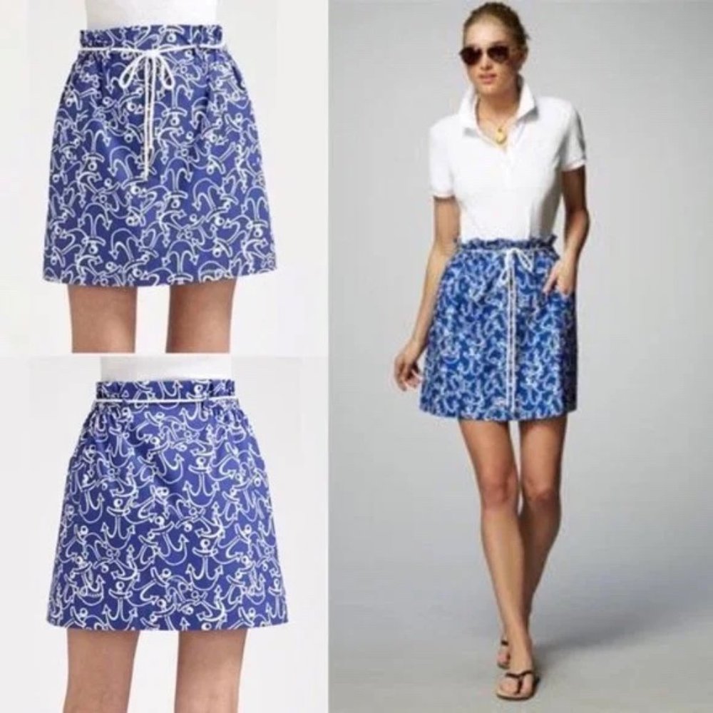 LILLY PULITZER Preppy Anchor Skirt | SIZE Small